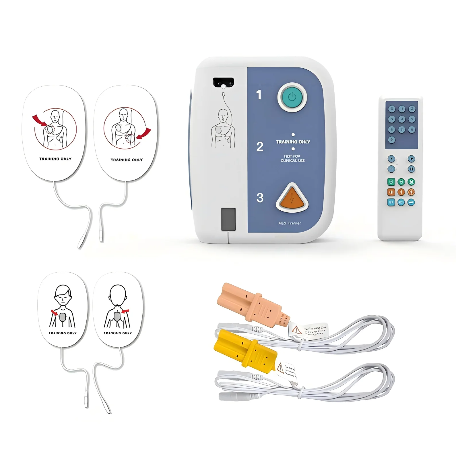 حزمة واحدة من مدرب AED IFA-120C+، للتدريب على الإسعافات الأولية فقط، جهاز تدريب CPR، لتعليم AED وCPR