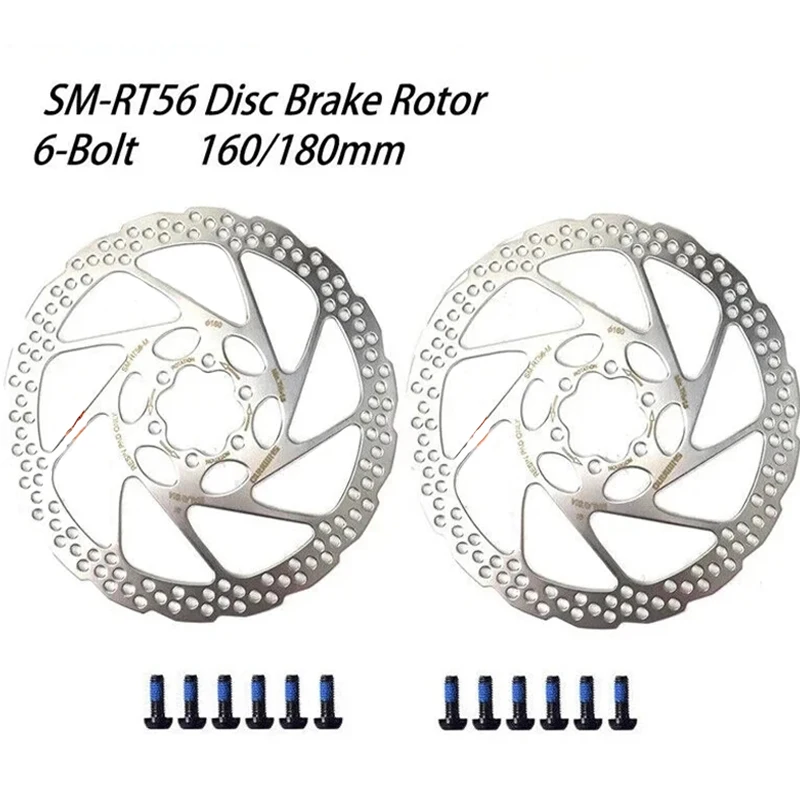

RT56 Rotor 180mm 160mm Brake Disc DEORE SM RT56 Discs Rotor 160 mm 6 Bolt Mountain Bike Brake Disk Bicycle Accessories
