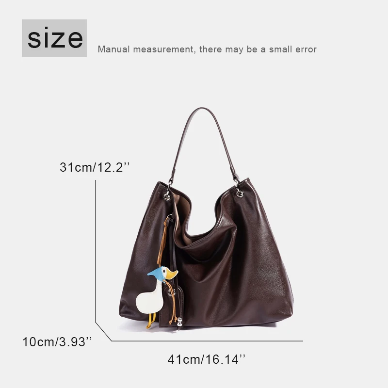 Customize Initials Leather Tote Bag For Women Luxury Designer Handbag Purse 2026 New In Cowhide Large Capacity Underarm Shoulder