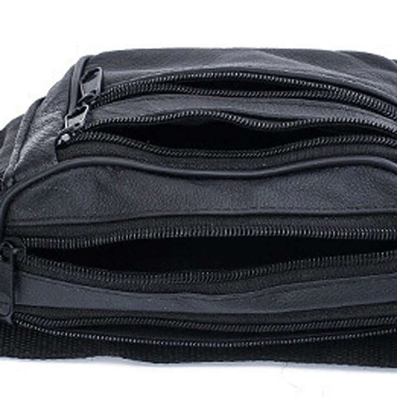 Herren-Hüfttasche aus PU-Leder, Gürteltasche, Herren-Bauchtasche aus Kunstleder, modische, luxuriöse kleine Umhängetasche für Herren. – Detail 13