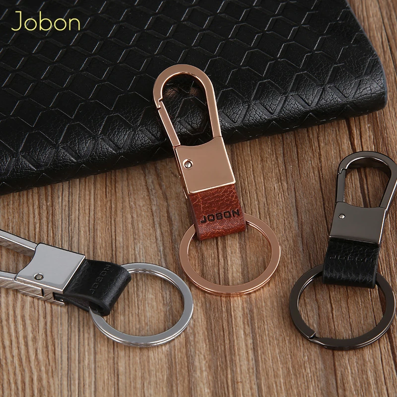 Trendy High-Grade Key Chain Genuine Leather Men Keychains Business Car for Key Chain Holder Pendant Wholesale Best Gift Jewelry