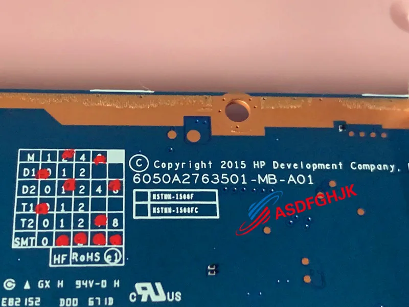 لـ HP ENVY 8 Note 5002 اللوحة الرئيسية مع وحدة المعالجة المركزية وذاكرة الوصول العشوائي 2GB 32GB SSD 6050A 2763501 -MB-A01 تم اختباره بشكل جيد #2