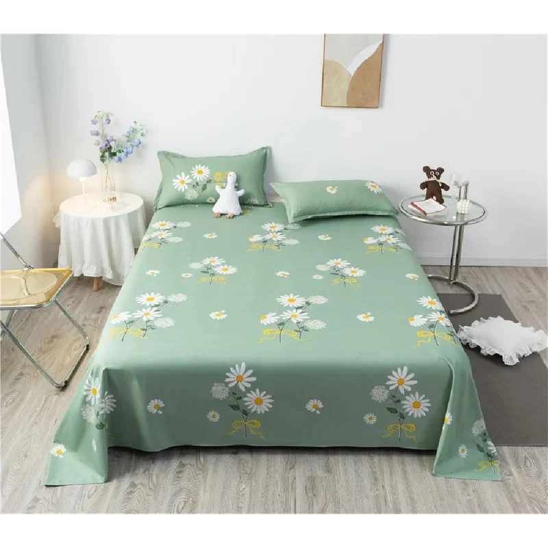 Wholesale Bed Sheets Twin All Season Microfiber Bed Sheet Set Flat Bed Sheets