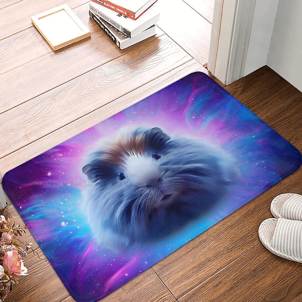 Guinea Pig Pet Animal Bathroom Non-Slip Carpet Celestial Living Room Mat Welcome Doormat Floor Decoration Rug