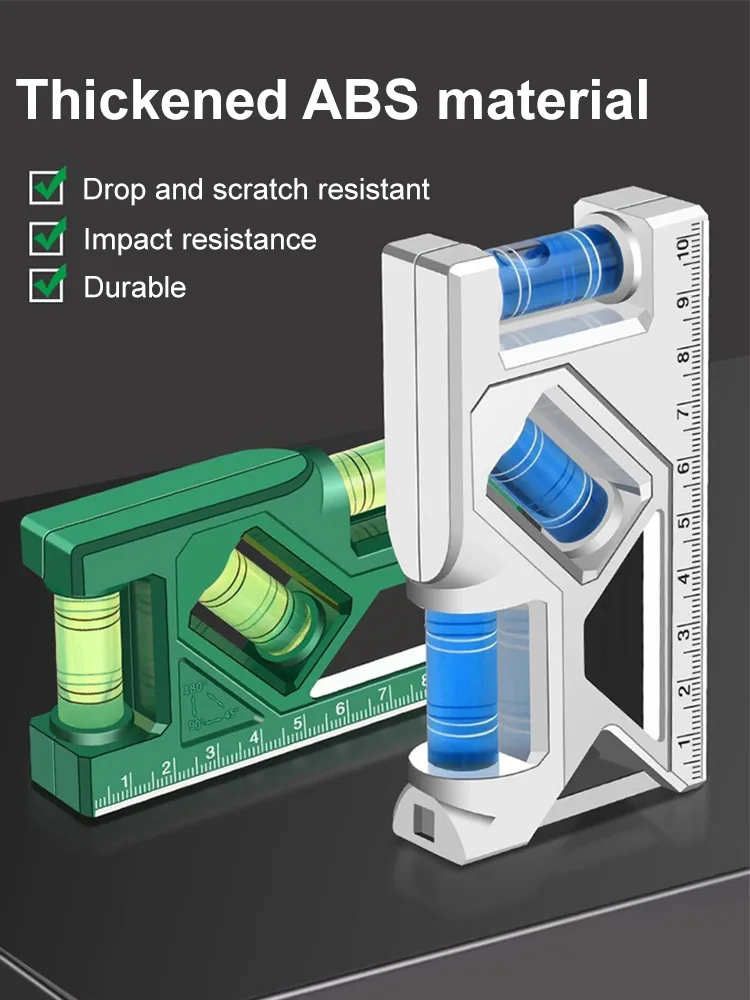 Mini Level Gauge High-precision Horizontal Vertical Measure Metric Ruler Protractor Home Portable Magnetic Pocket Level Gauge