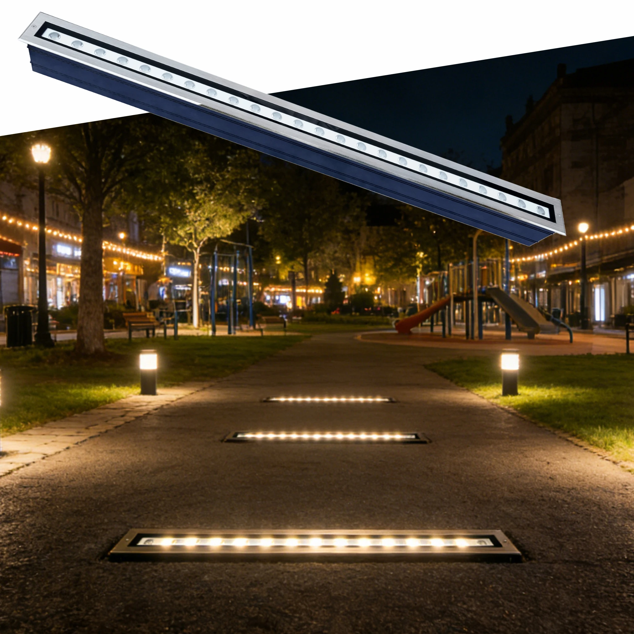 24W/36W Underground Lights 1000mm-underground-light for Garden Commercial 3000K Warm-white IP67 DC24V