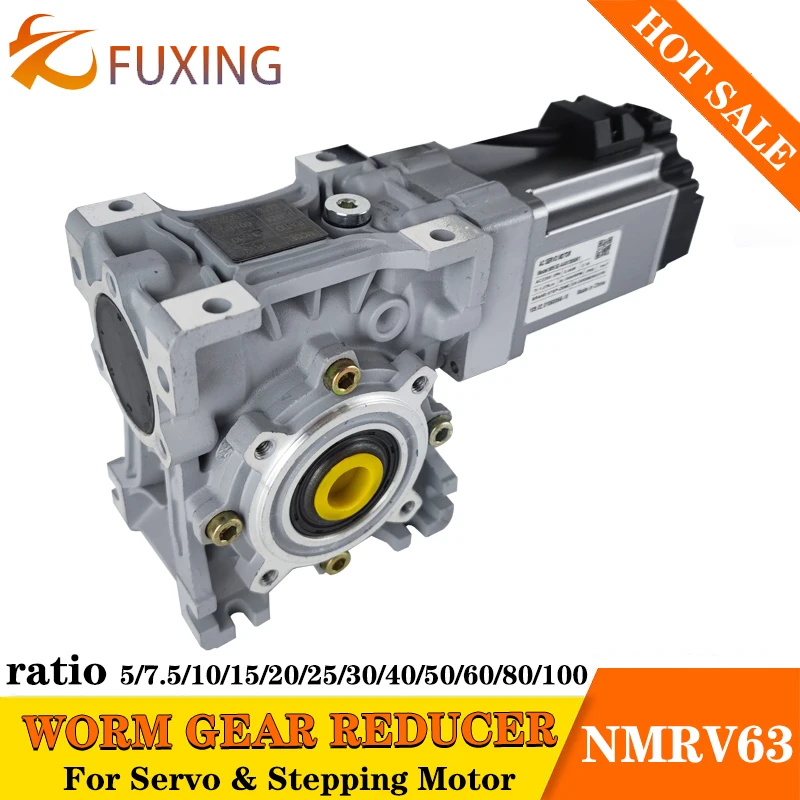 Imagem -04 - Precisão Worm Redutor de Engrenagem para Nema23 Stepper Motor de Passo ou Servo Motor 100w 810 Backlash Arcmin Hs30 Caixa de Velocidades Nmrv030 Alta