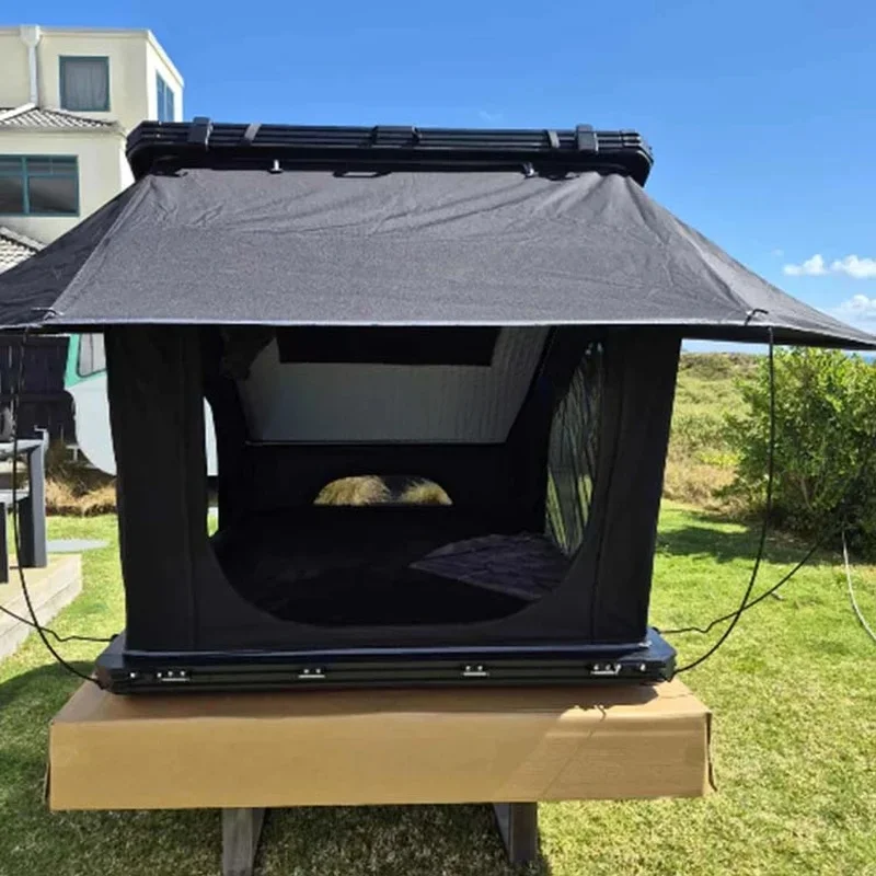 High Quality 3-4 Person Hardshell Roof Top Tent Foldable Waterproof Four Season Outdoor Car Camping Accessories