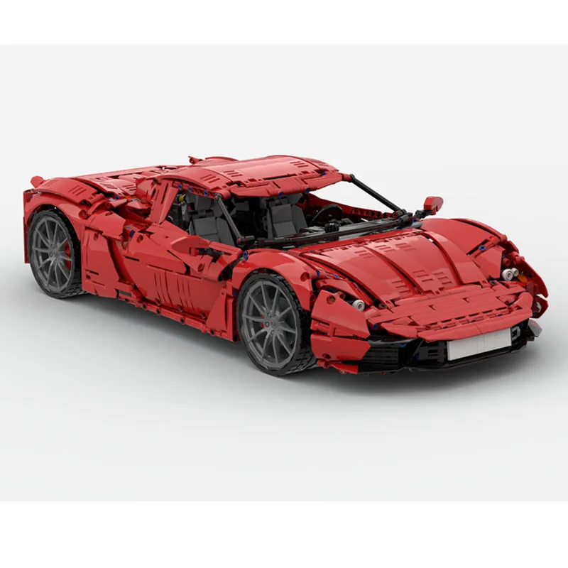 MOC-232744 New Classic Super Sports Car Building Block Model,3,499 Parts, Birthday Building Block Gift Toy for Boys and Children