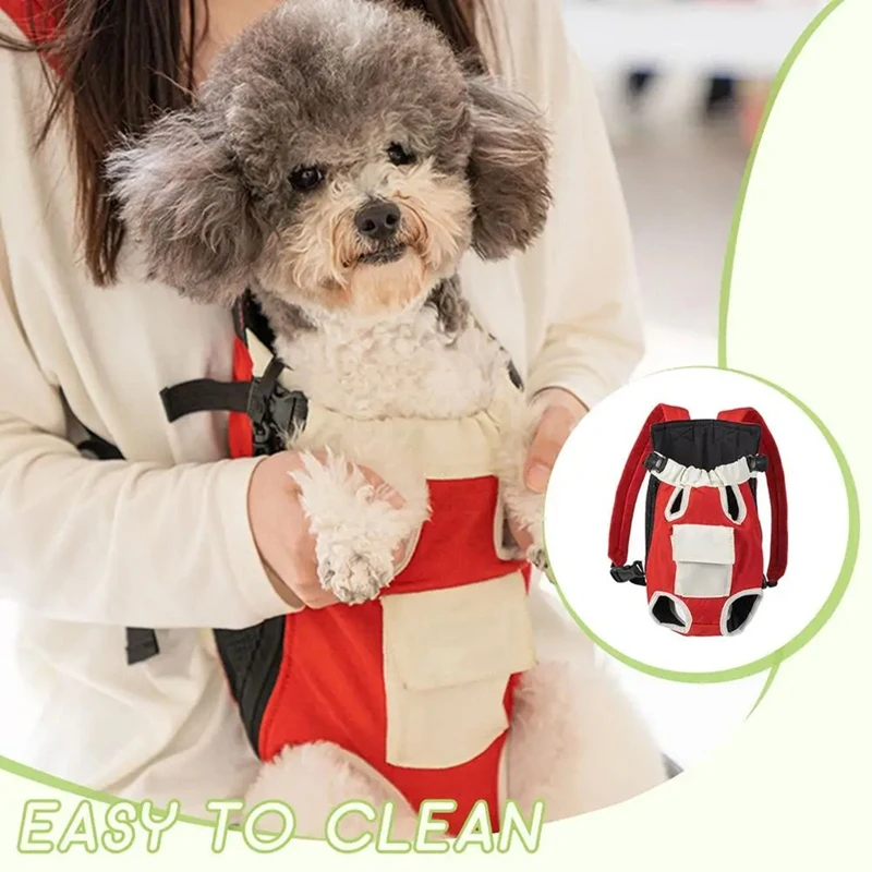 

FO-Pet Backpack Carrier Cat Adjustable Carrier Bag With Legs Out Portable Puppy Accessories For Small Medium Dogs Small Pet