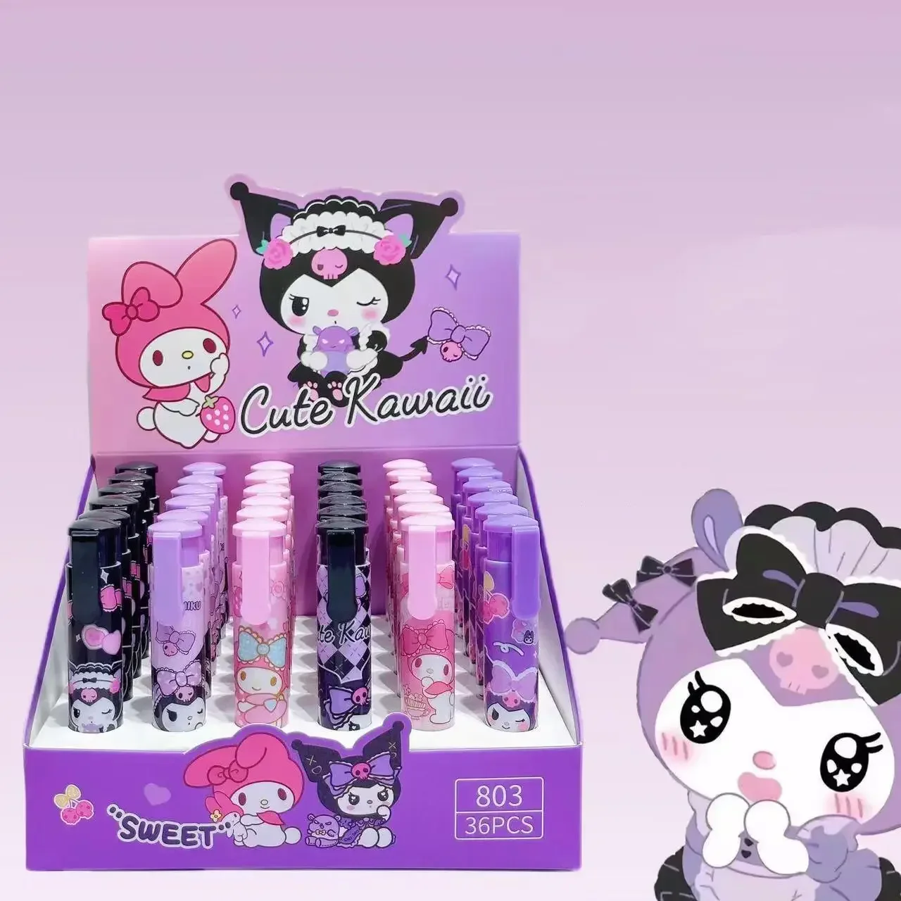 Sanrio  Hello Kitty Pencil Eraser Cute Cartoon Kuromi Fashion Non-marking Press The Eraser Stationery School Supplies Gifts