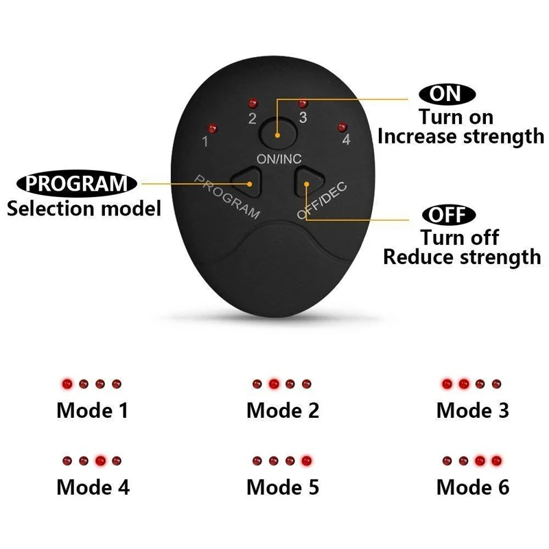 Estimulador muscular eléctrico ems inalámbrico, entrenador de glúteos y cadera, estimulador Abdominal ABS, Fitness, masajeador adelgazante corporal