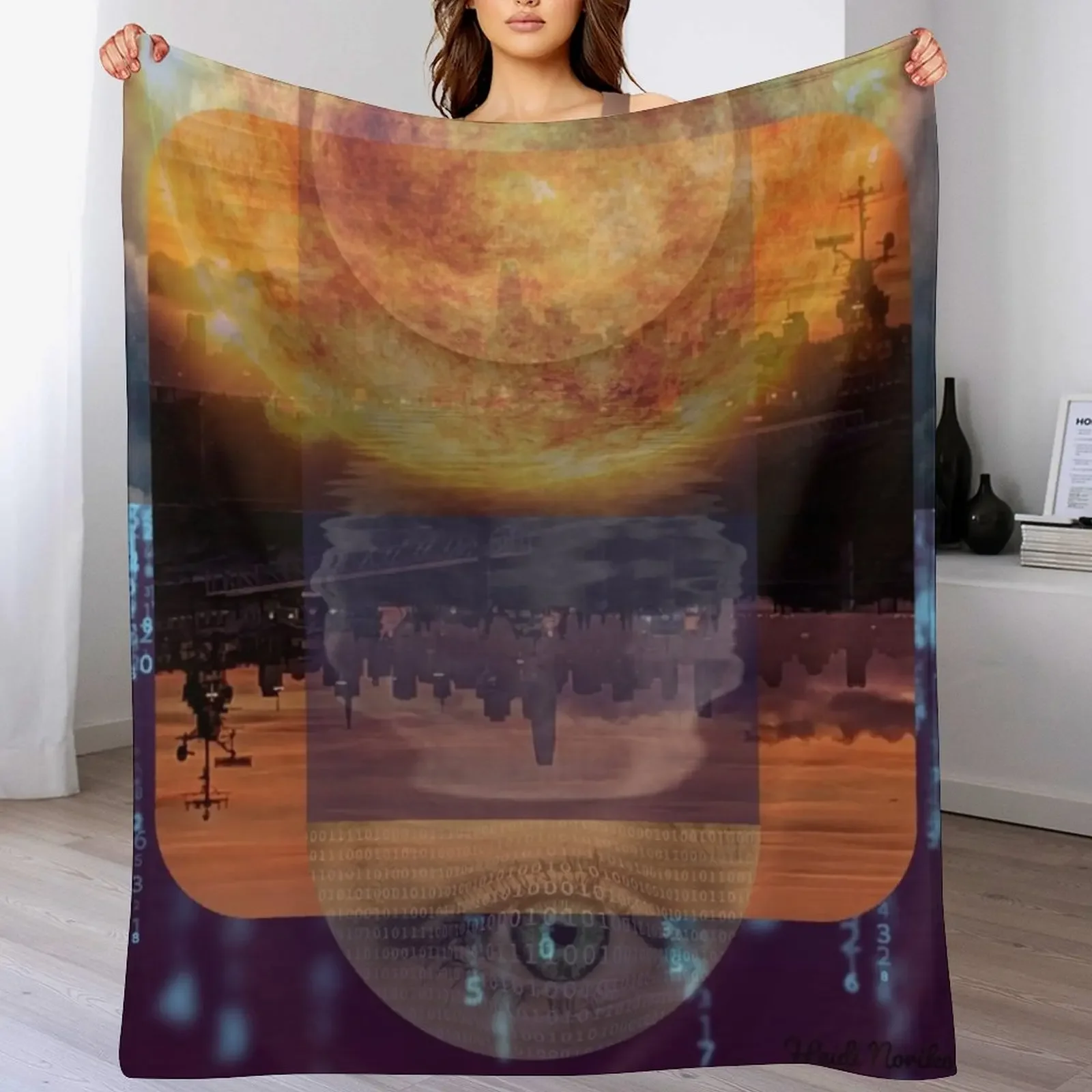 

The Eye of the Salesforce Sun Throw Blanket Flannel Sleeping Bag For Baby For Sofa Thin Blankets