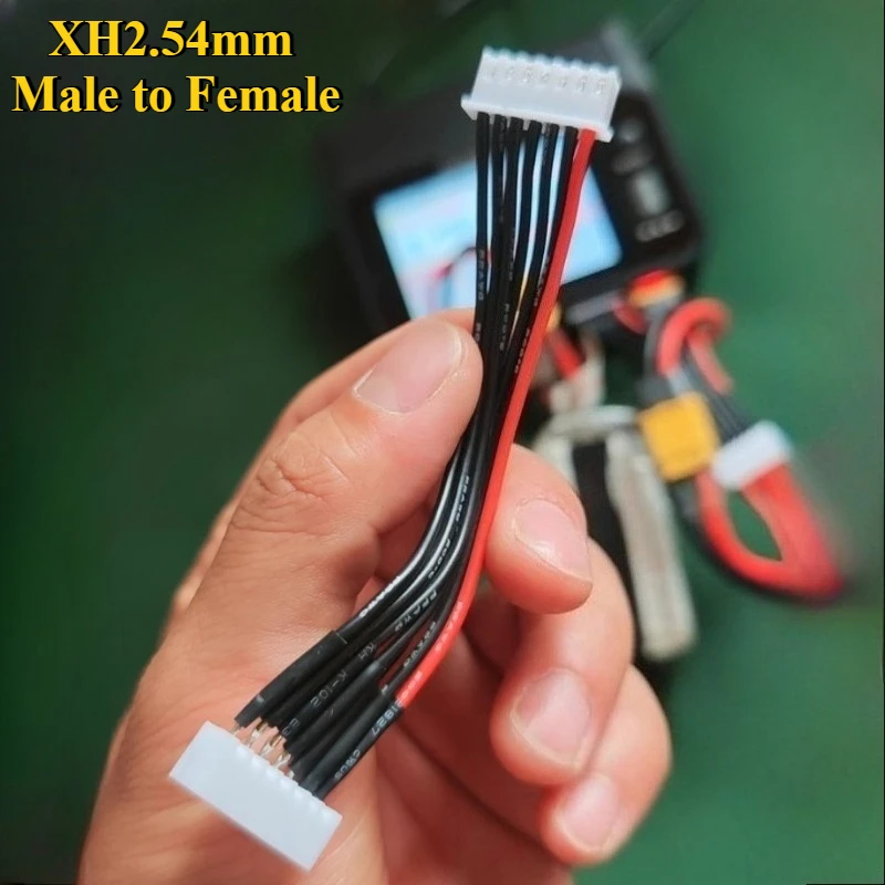 

JST-XH2.54mm 1S 2S 3S 4S 5S 6S 7S 8S 20cm 22AWG Lipo Balance Wire Extension Charged Cable Lead Cord for RC Lipo Battery charger