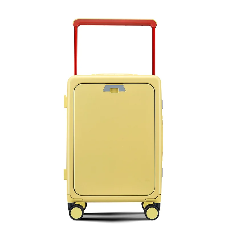 Valise à roulettes multifonctionnelle avec serrure à combinaison, valise de voyage avec roues, fermeture à glissière TSA, ouverture avant, nouveau