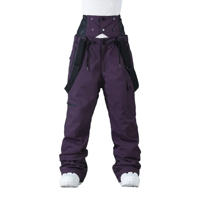 

Новые хлопковые утепленные брюки для сноуборда и лыж для мужчин и женщин, с защитой талии, снаряжение для катания на лыжах