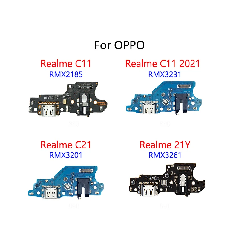 USB Ladung Dock-Port Anschluss Flex Kabel Für OPPO Realme C21Y C2 C3 C11 C12 C15 C17 C20 C21 c31 C25 C35 Lade Bord