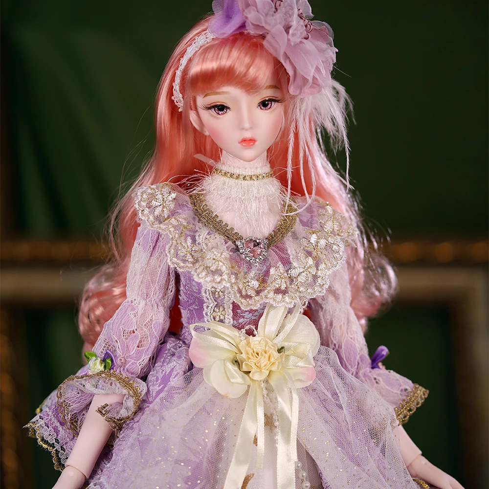 ドリームフェアリー1/3ドールbjd 62cm,コートスタイル,ジョイントボディフィギュア,エレガントでファッショナブルな服,メイクアップ,女の子用