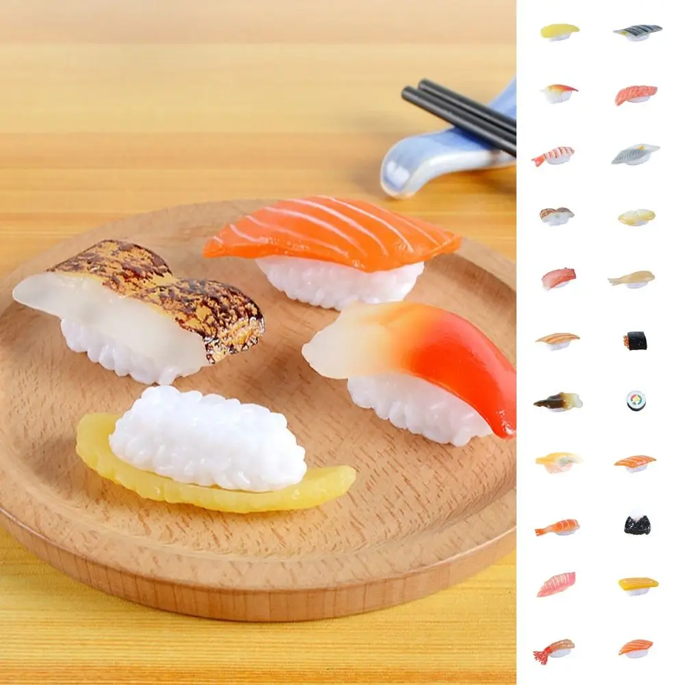 Simulación de comida japonesa, modelo de Sushi, bola de arroz, juego de simulación, cocina, juguetes de cocina, comida de imitación, juguetes para niños/
