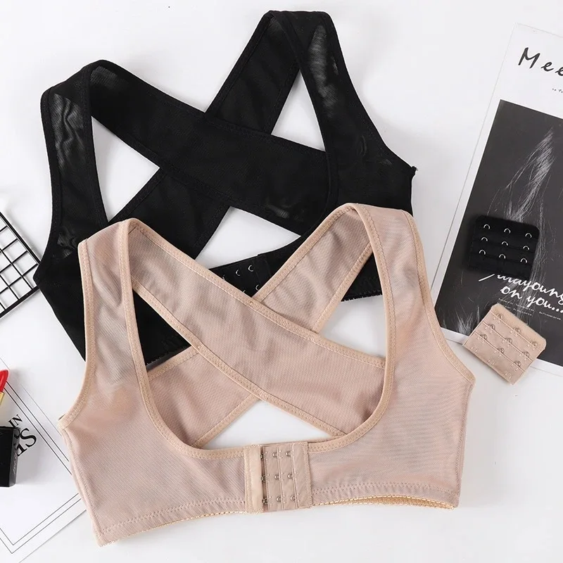 1/2/4pcs Adjustable Women's Back Chest Support Belt Posture Corrector Orthotics Correction Brace Rectify Corset Care Body Shaper