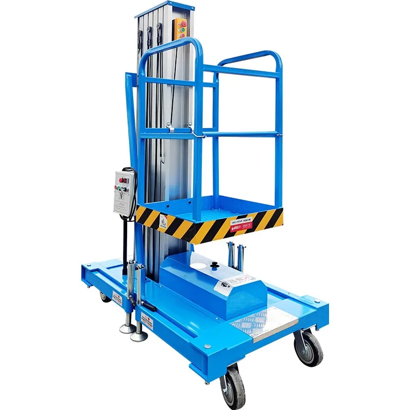 

Lifting platform aluminum alloy electric hydraulic lift automatic small mobile aerial work lift climbing