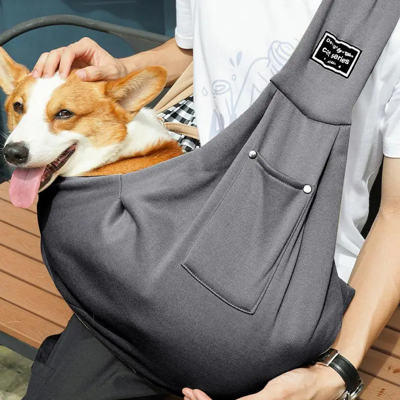 Dog Sling Puppy Carrier Portable Crossbody Puppy Carrying Purse Bag Sling Dog Travel Bag Puppy Carrier For Shopping Subway