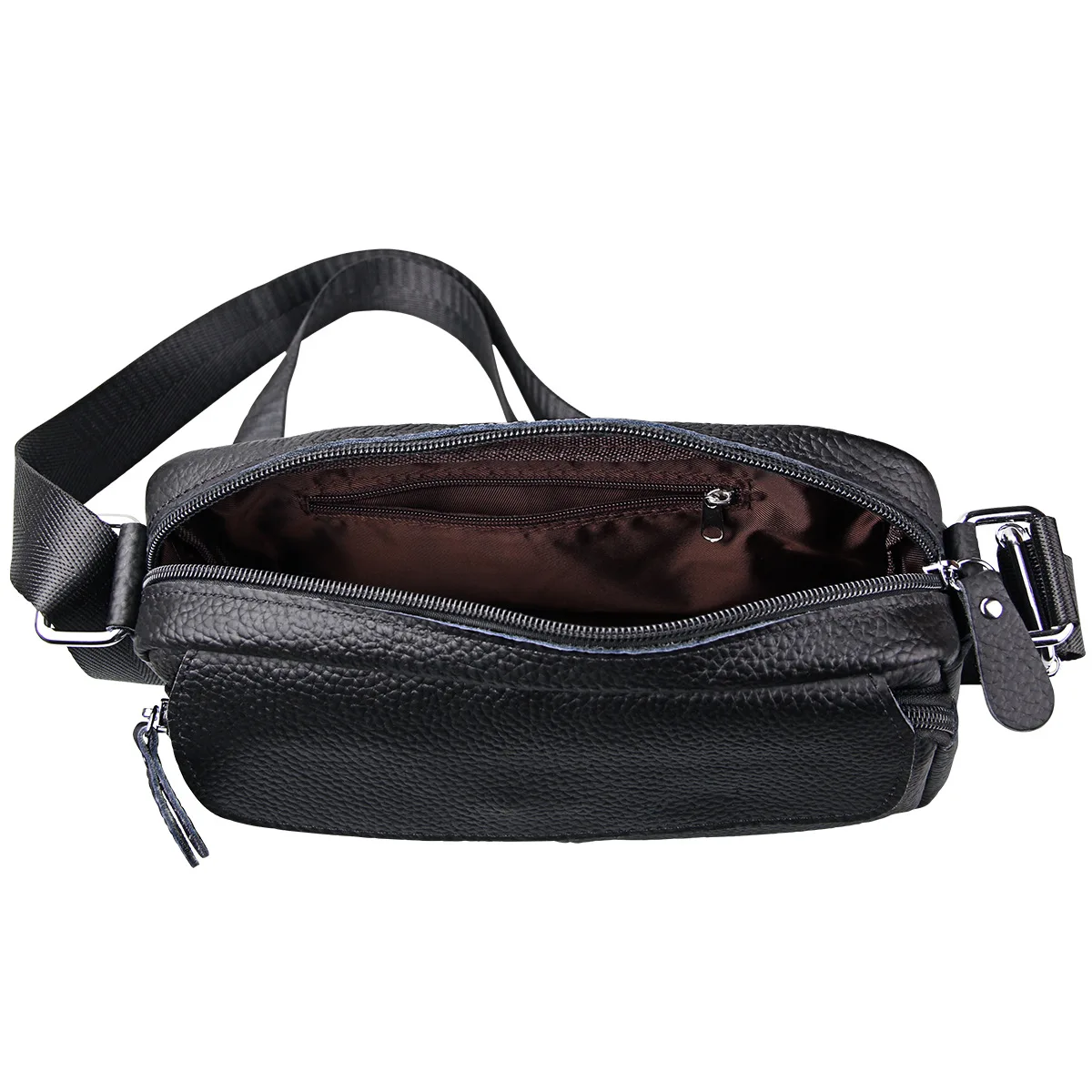 Women Messenger Bag Cow Genuine Leather Soft Zipper Hasp Single Fashion Female Bag Brand Casual Women Crossbody Bag