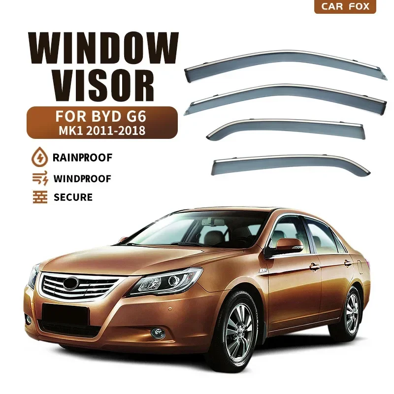 

Ветрозащитный козырек для BYD F6 G6 SiRui, яркая полоса