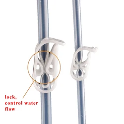 1/10 PCS Adjustable Plastic Water Stop Clamp Fish Tank Soft Hose Pipe Flow Regulator Control Robert Syphon Catheter Tubing Clamp