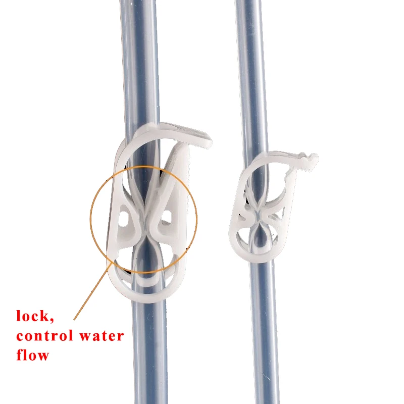 1/10 PCS Adjustable Plastic Water Stop Clamp Fish Tank Soft Hose Pipe Flow Regulator Control Robert Syphon Catheter Tubing Clamp