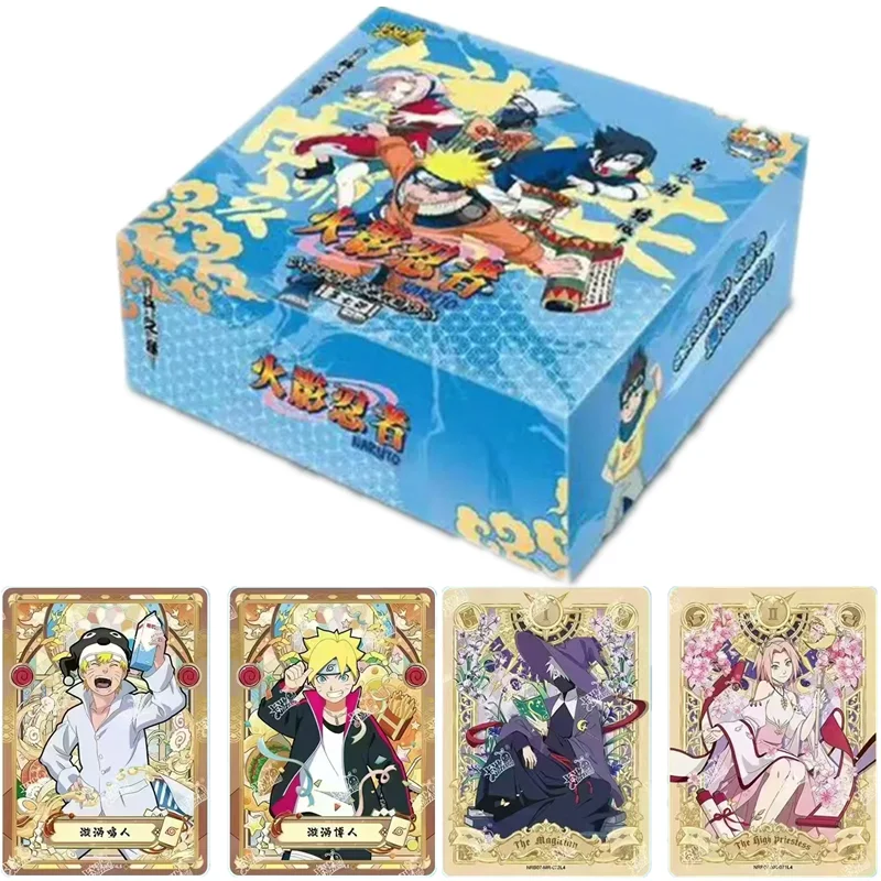 KAYOU Naruto Cards Chapter of Soldiers Anime Original Box Rare CR Ninja World Collection Cards Toy for Children Gift