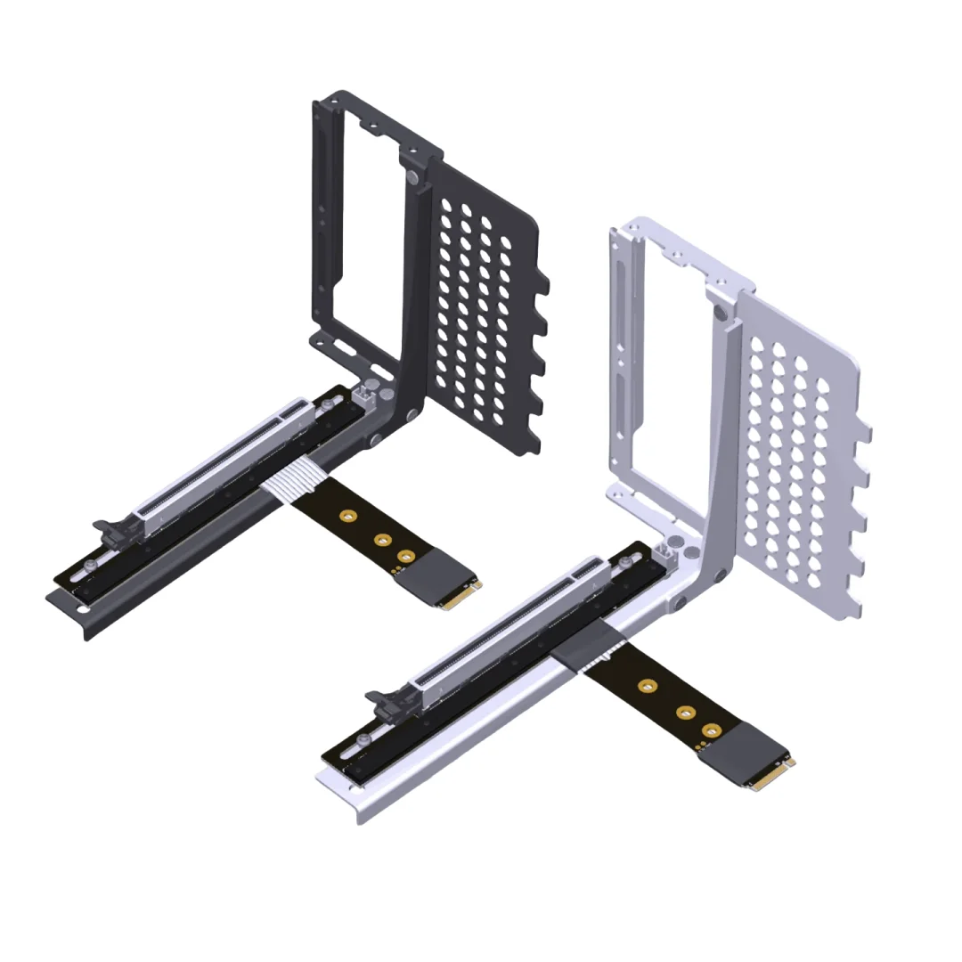 2025 novo riser m.2 ngff nvme stx placa principal cabo de extensão da placa gráfica para pcie 4.0 x16 m.2 a 90 graus 16x adt