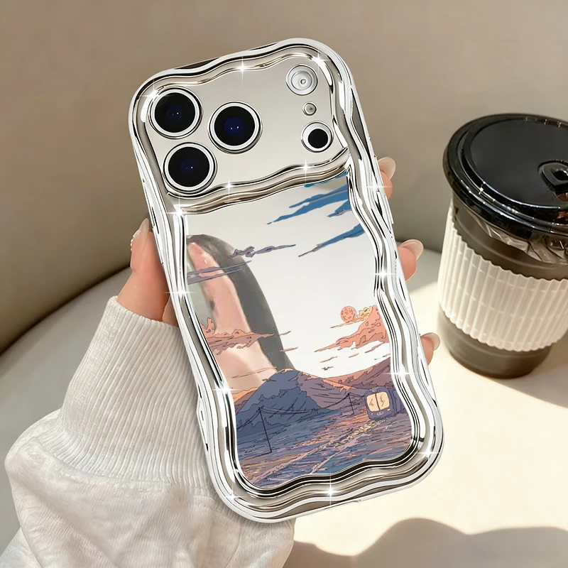 حافظة لهاتف آيفون 17 برو ماكس اير 16e 16 15 14 13 برو ماكس 11 12 غطاء من البولي يوريثان الحراري الفاخر المقاوم للصدمات