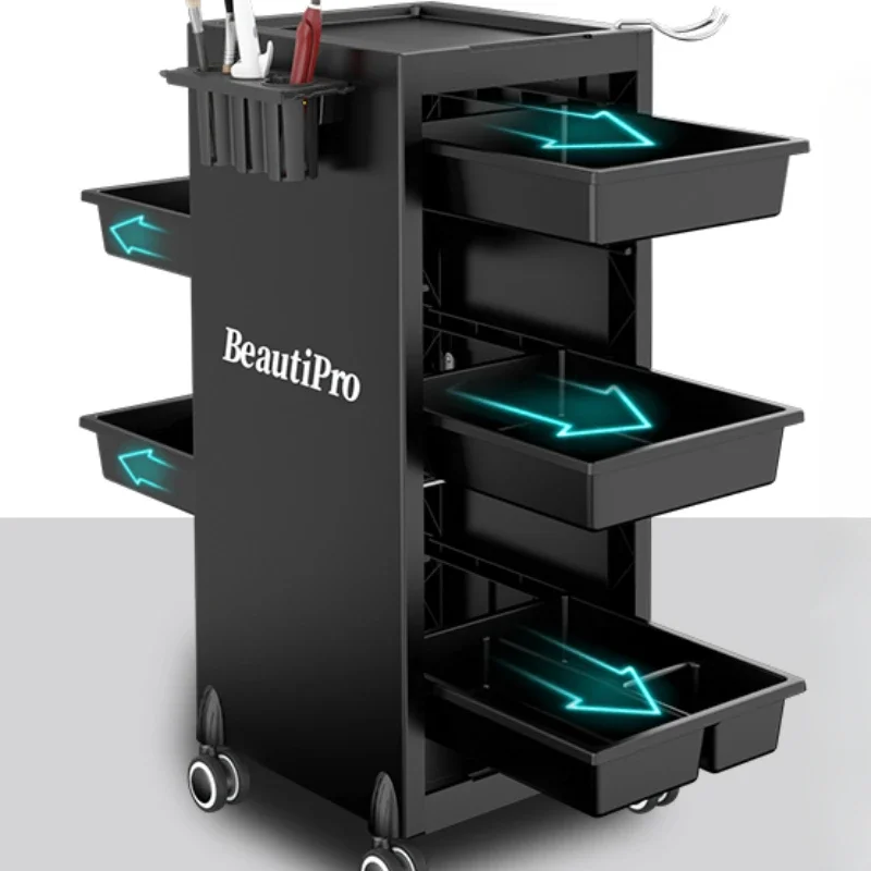 

Pink Salon Furniture For Beauty Salon Hair Storage Cart Wheels Aesthetic Auxiliary Trolleys Offer Esthetician Trolley Barber Bar