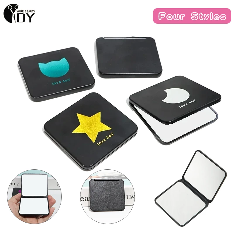 

Double-sided Makeup Mirror Square Portable Cute Girl's Gift Hand Mini Mirror Pocket Makeup Mirror Compact Multiple Colors