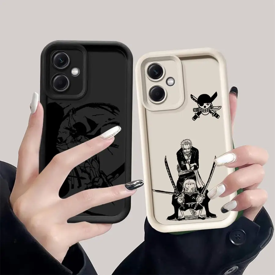 

Case for Xiaomi Redmi A2+ A1 Plus 12 A3X A3 12C 13 14C A4 13C Soft Cover Cool One Piece Luffy Zoro