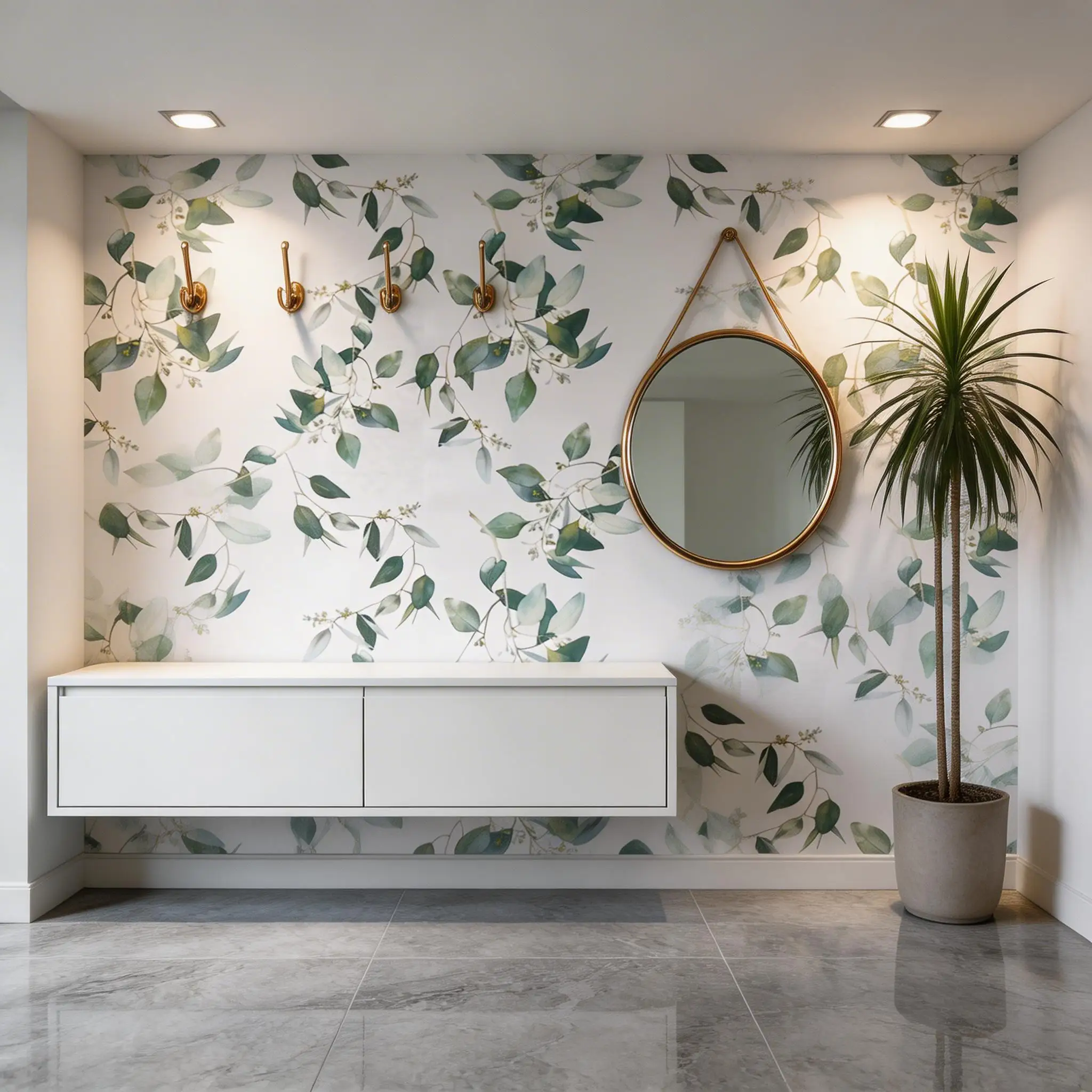 45cm Green Leaf Vinyl Peel And Stick Wallpaper Self Adhesive Removable Waterproof Contact Paper for Furniture Renovation
