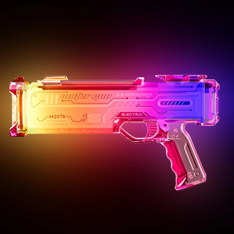 LED Dynamische Lichter Elektrische Wasserpistole Spielzeug für Kinder Automatisches Schießen Spritzwasser-Blaster Sommer Outdoor Pool Spielzeug für Kinder