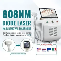 Máquina de depilación láser de diodo profesional, dispositivo de belleza de platino de hielo de 755 W, indolora, 808, 940, 1064, 2000