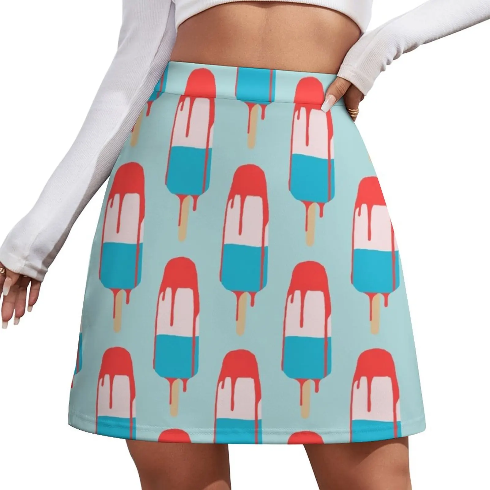 

Melting Popsicle Mini Skirt women's golf wear summer clothes for woman kawaii clothes Female skirt