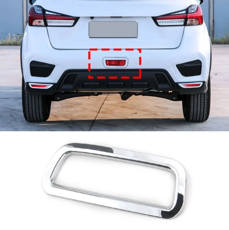 Car Logo Decoration Sticker Fog Lights Lamps Eyelid Eyebrow Strip Cover Trim For Mitsubishi ASX 2020 2021 2022 Accessories