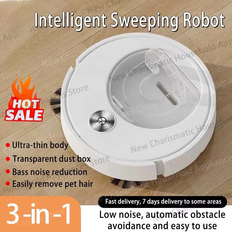 Новый интеллектуальный робот-пылесос 2026 года, полностью автоматическая уборочная машина 3-в-1, с функцией самостоятельного сброса пылесборника
