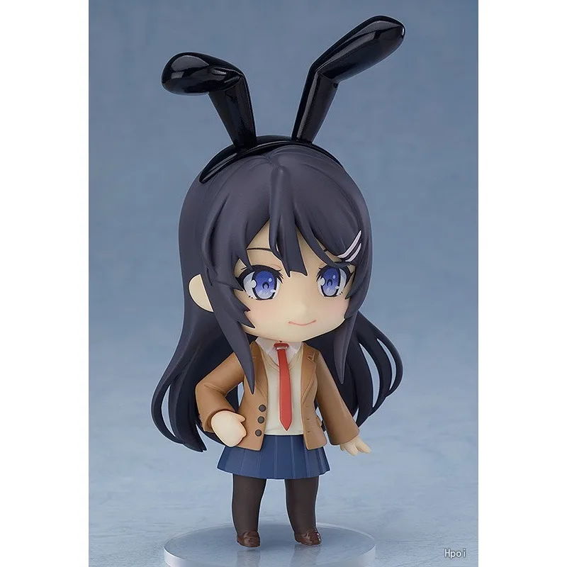 10CM Adolescent Idiots Don’t Dream of Bunny Girl Seniors Mai Sakurajima Q Version Nendoroid Figure For Girls' Gifts