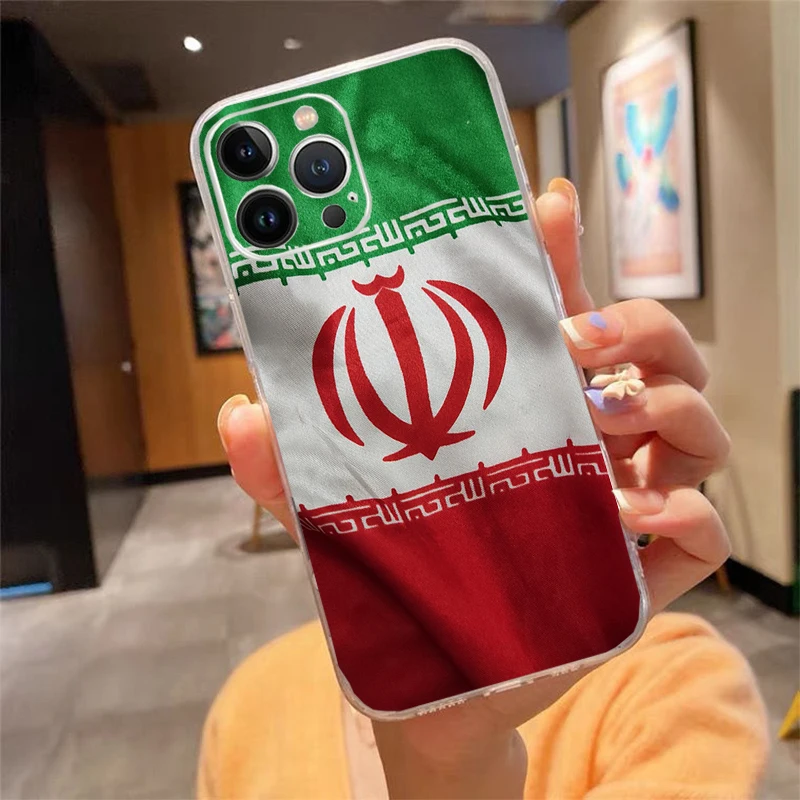 

flag of iran Fashion Soft TPU Phone Case For iphone 17ProMax 17Air 16 15 14 13 Pro Max 16 15 14 13 12 11 Pro Plus