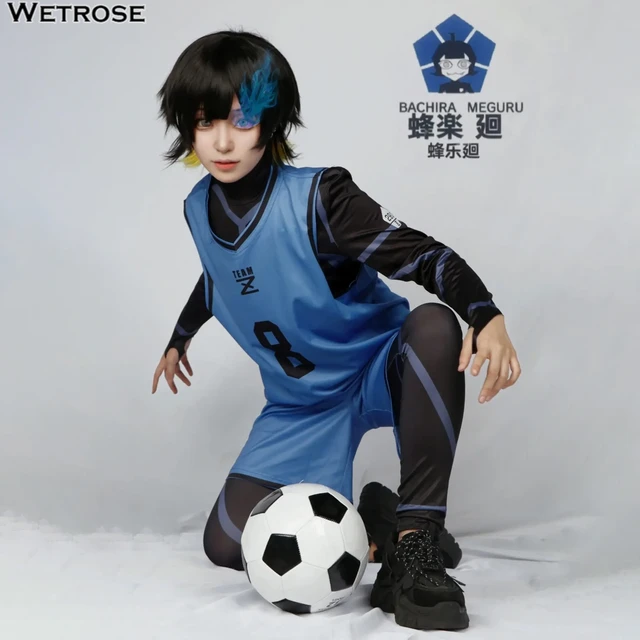 Wetrose】In Stock BLUE LOCK Tricot Prison Uniform Cosplay Costume 