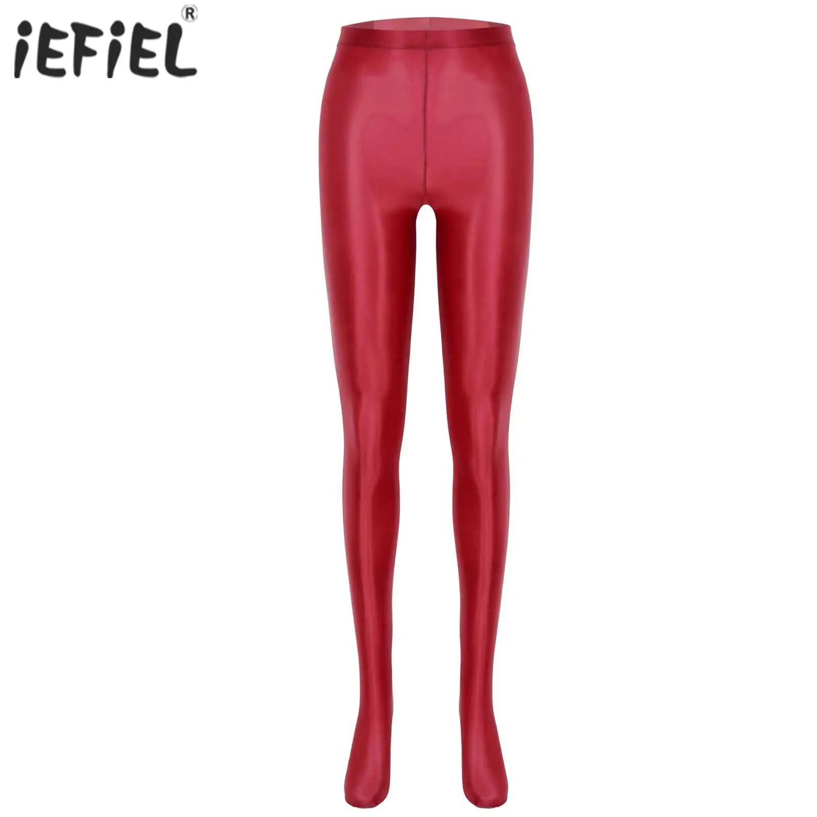 Womens Fashion Glossy Pantyhose Ballet Dance Yoga Leggings Pants Training Fitness Workout Sports Trousers Tights