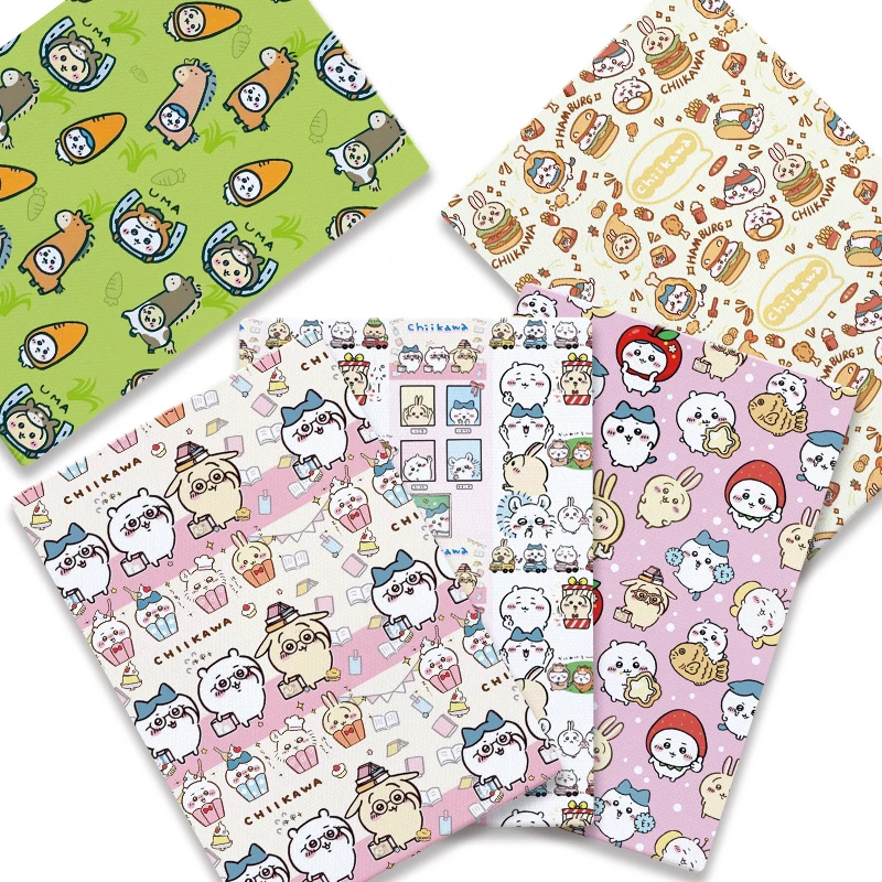 

Handmade DIY cartoon pattern 140*50cm cute patchwork quilted baby dress home bed sheet printed sewing fabric