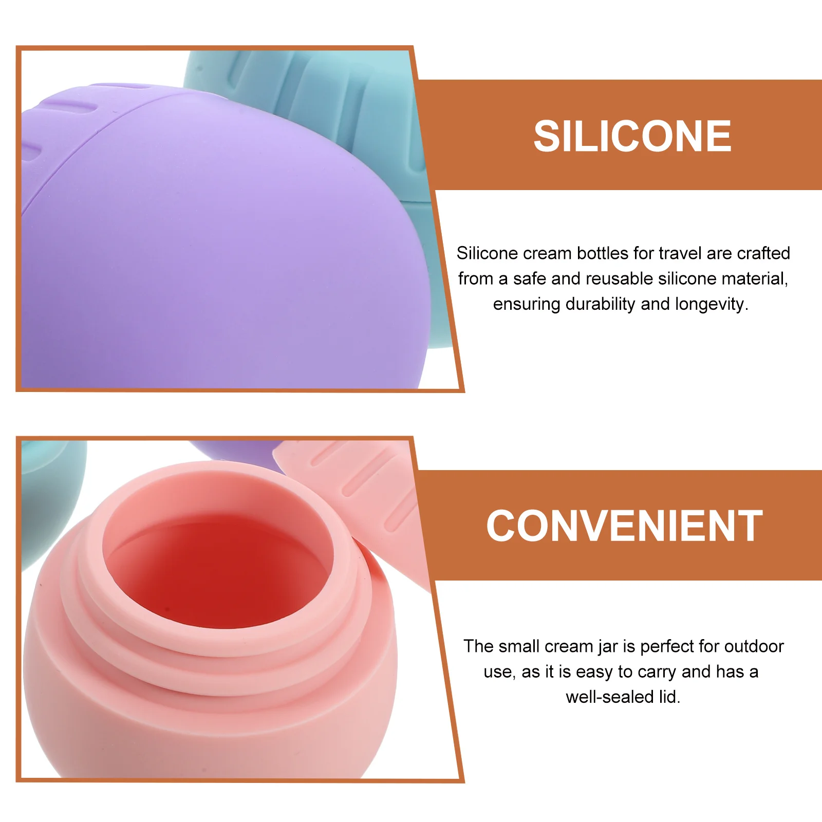 

4pcs Colorful Storage Box Mini Containers Lids Cream Jar Travel Sample Lip Balm Empty Refillable Small Jars Portable