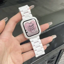 Candy Color Acrylic Strap for Apple Watch 41mm 45mm 40mm 44mm 38mm 42mm 49mm Wristband for iWatch Series Ultra 9 8 7 SE 6 5 4 3