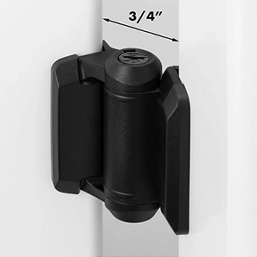 

Комплект усиленных петель для ворот, черные, без ржавчины, с регулировкой, для наружного применения, для бассейнов